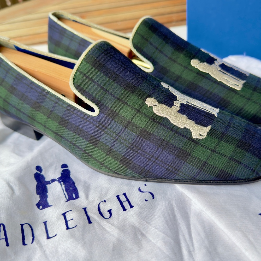 🔥🆕💯Haleigh’s Men’s Limited Edition Slipper Loafers🔥Stunning Tartan motif🔥